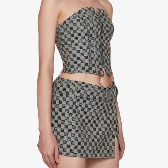 MISBHV Corset Monogram Top - Size Small - Picture 3 of 5